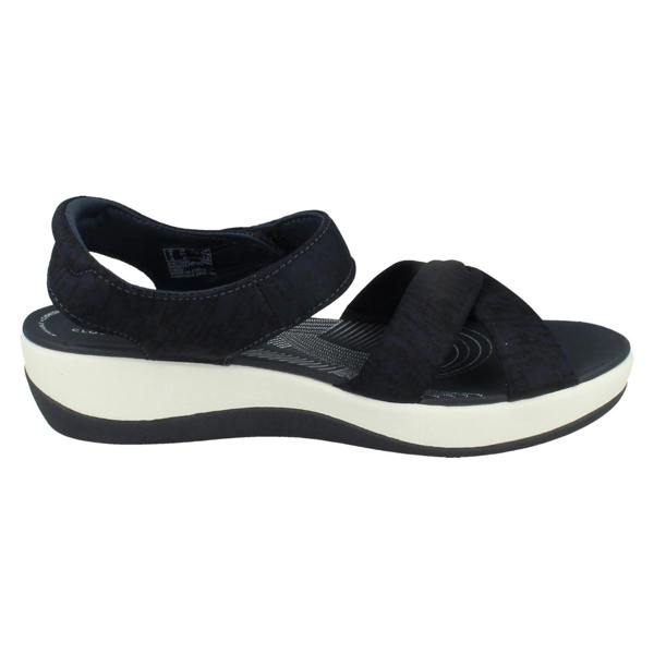 Clarks Ladies Clarks Cloudsteppers Strappy Wedge Sandals Arla Daisy
