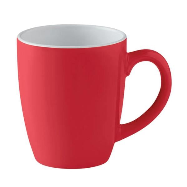 MidOcean Trent Coloured Ceramic Mug - Red/White - 