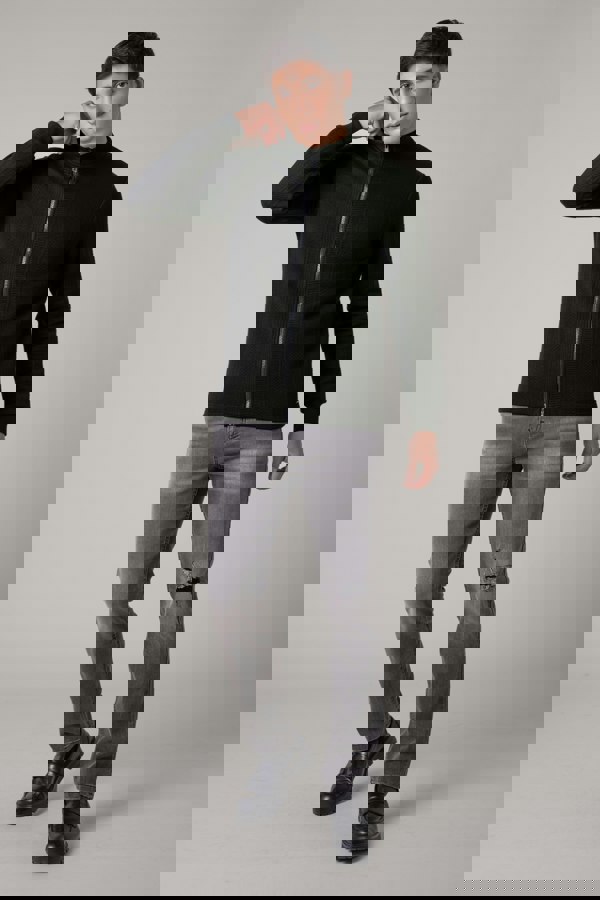 ENORSIA Mens Premium Texture Jersey Jacket