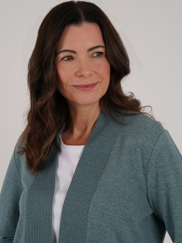 TIGI-Wear Ribbed Detail Cardigan