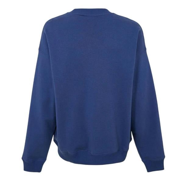 Off White Mens Crew Neck Sweatshirt - Dark Blue/White - 