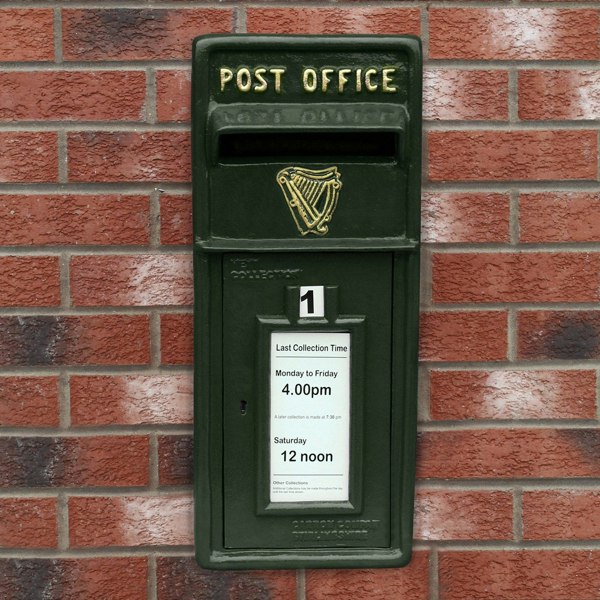 Monstershop Green Irish Post Box with Stand