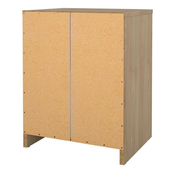 Wyld Haus Kaohsiung Hickory Oak Effect Bedside Table 1 Drawer