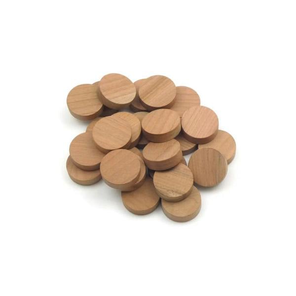 1" - 25.4mm Cherry Flat Head Cross Grain Plug
