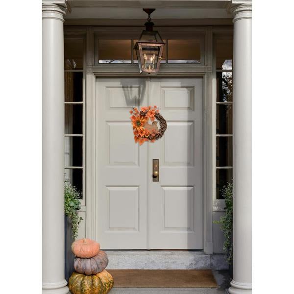 Country Living Handmade Autumn Wreath With A Squirrel