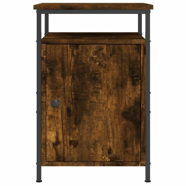 Berkfield Bedside Cabinet Smoked Oak 40x42x60 cm Engineered Wood