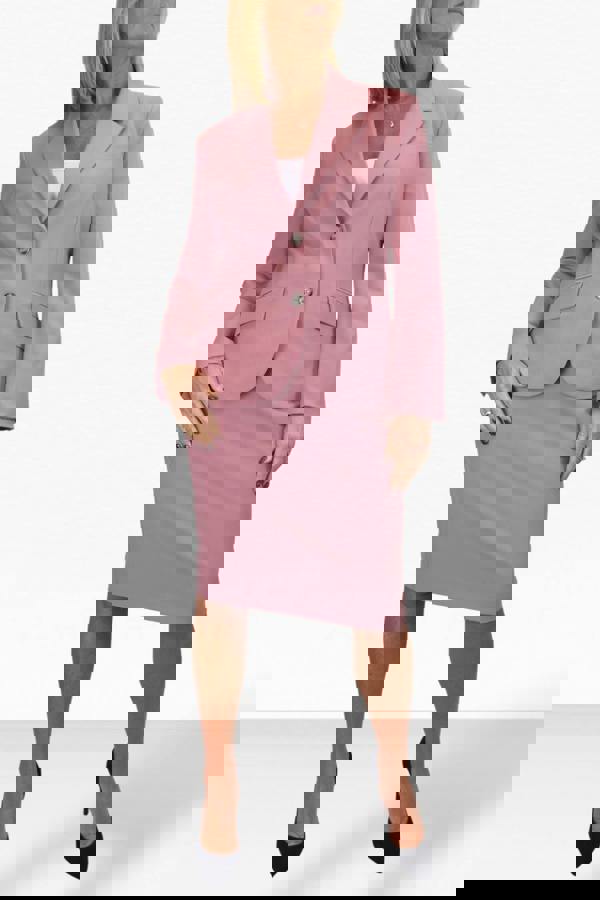 Paulo Due Women's 2 Piece Tailored Skirt Suit