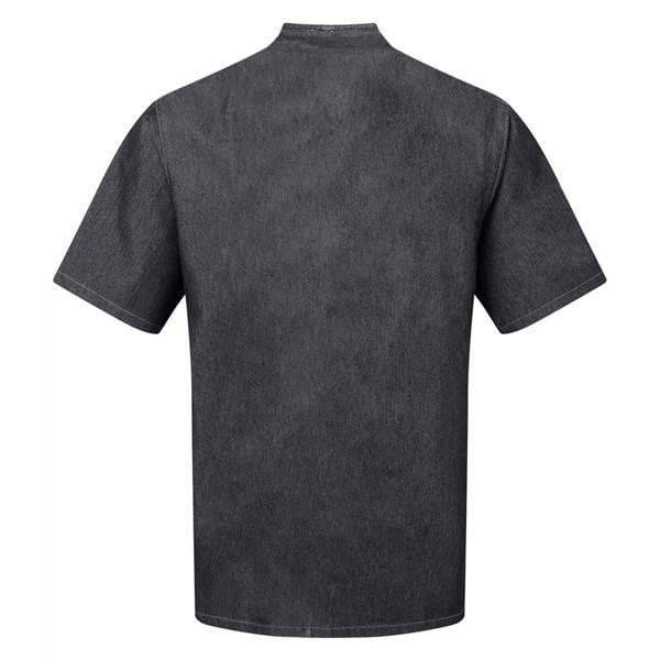 Premier Unisex Adult Short-Sleeved Chef Jacket - Black Denim