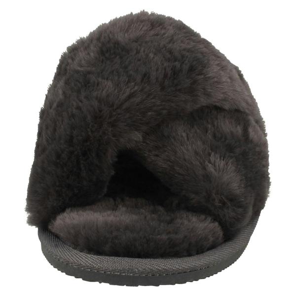 Clarks Ladies Clarks Cross Detailed Mule Slippers Dream Lux