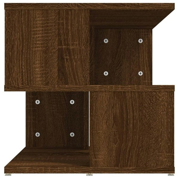 Berkfield Side Table Brown Oak 40x40x40 cm Engineered Wood