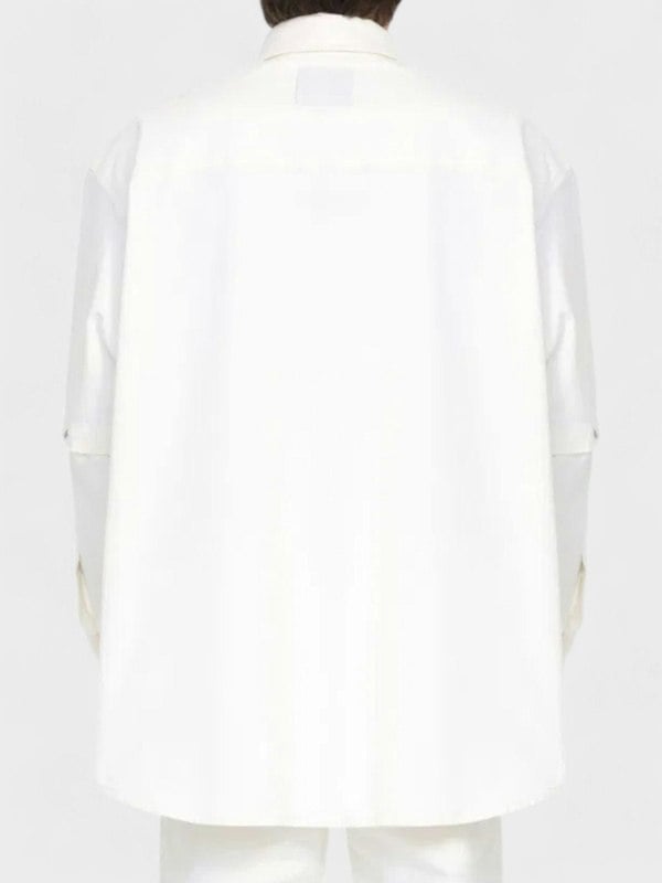 Off - White 90's Logo Denim Button Overshirt White - Supplied FashionOff - White