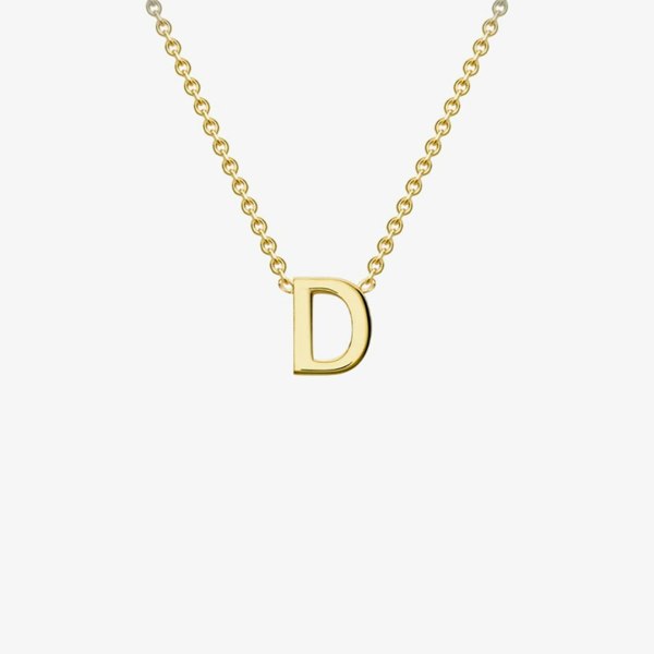 T. H. Baker 9ct Yellow Gold Mini Initial D Necklace 1.19.0153