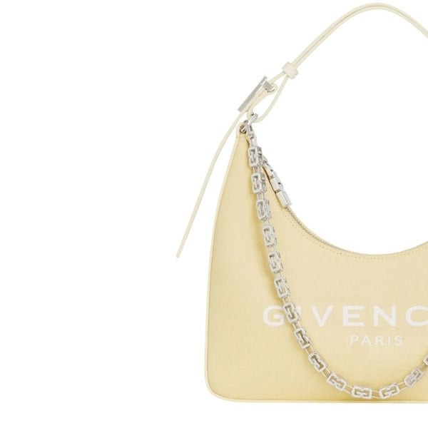 Givenchy Small Moon Cut Out Hobo Bag - Pale Yellow