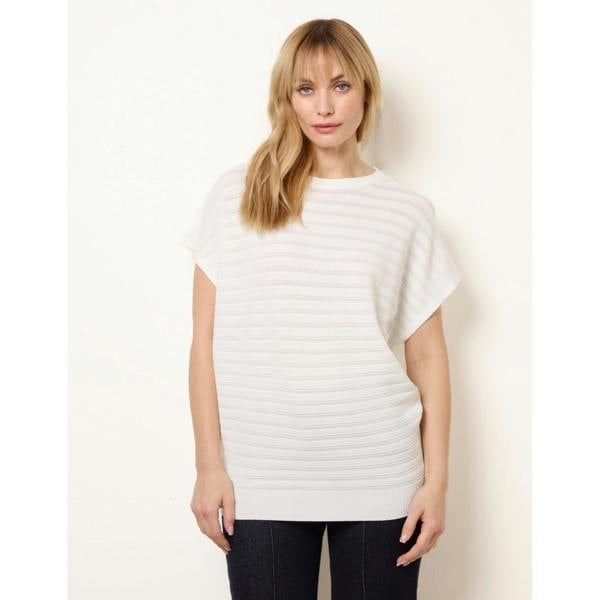 Blue Vanilla Textured Sleeveless Knit Top