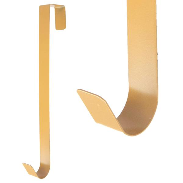 38cm Gold Metal Wreath Hanger for Doors, Slim Rust-Proof Hanging Hook for Home Decor image 8