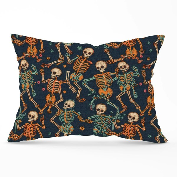 Warren Reed Dancing Skeletons Cushions