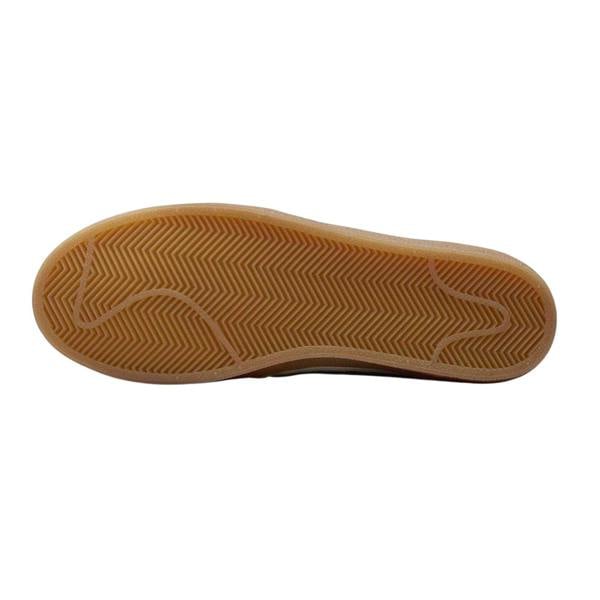 Nike Womens/Ladies Leather Flat Trainers - White/Grey/Gum - 