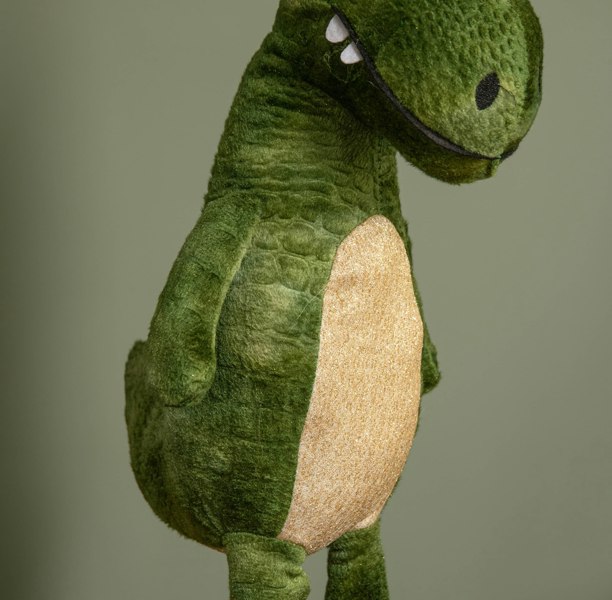 Samuel Alexander 60cm Green Standing Christmas Dinosaur with Santa Hat