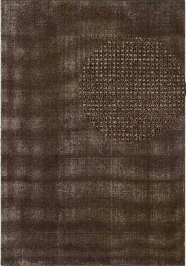 Wool Rug Brown, durable pile, long-lasting, easy to clean.