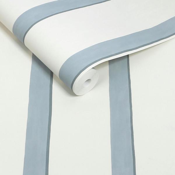 Next Blue Painted Stripe Wallpaper