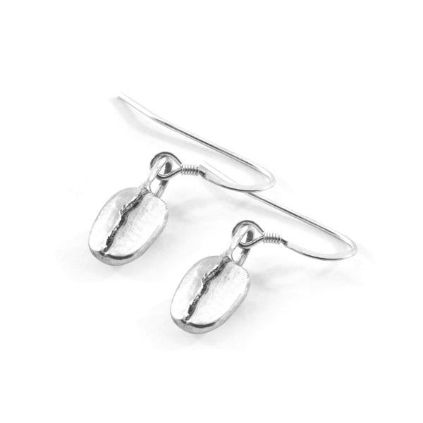 Anchor & Crew GUSTATORY Coffee Bean Silver Earrings