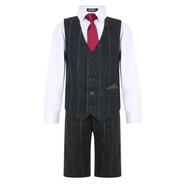 Boys Tweed Shorts Suit