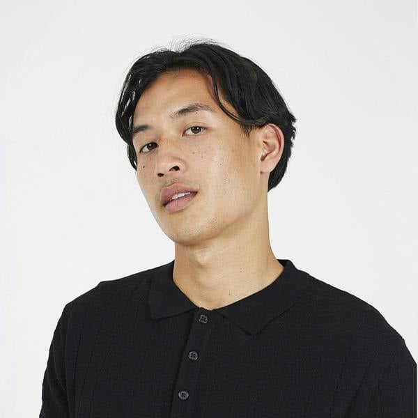 Brave Soul Black Short Sleeve Knitted Polo Shirt - Black Image 4