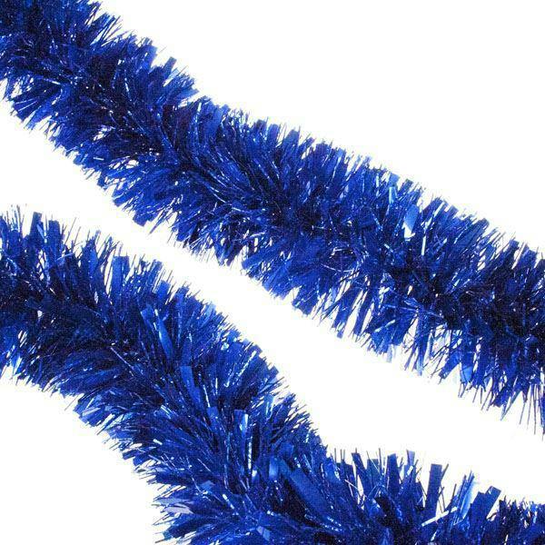 1.8m Blue Christmas Tinsel Garland Pack, Decorative PVC Tree and Home Trim image 5