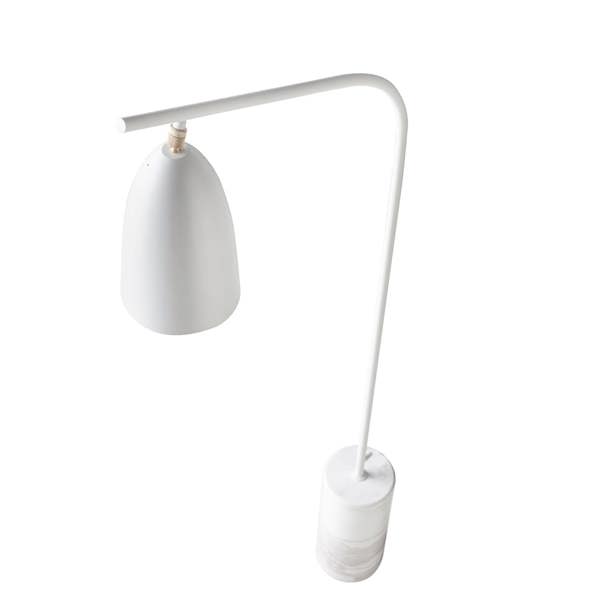 Angel Cerdá Marble and White Steel Floor Lamp 8036