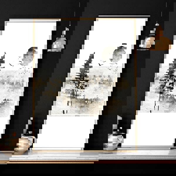 Scandinavian wall decor | set of 3 framed wall art