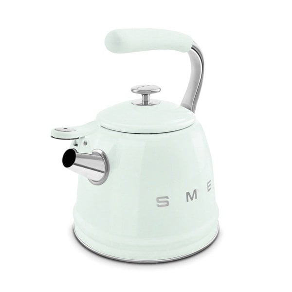 Smeg WKF01 Whistling Stovetop Kettle & TSF03 4-Slice Toaster Bundle
