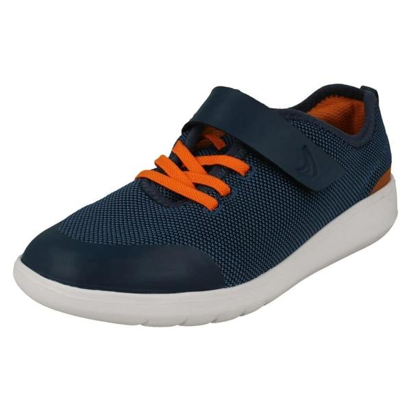 Clarks Boys Clarks Breathable Lightweight Trainers Scape Trace