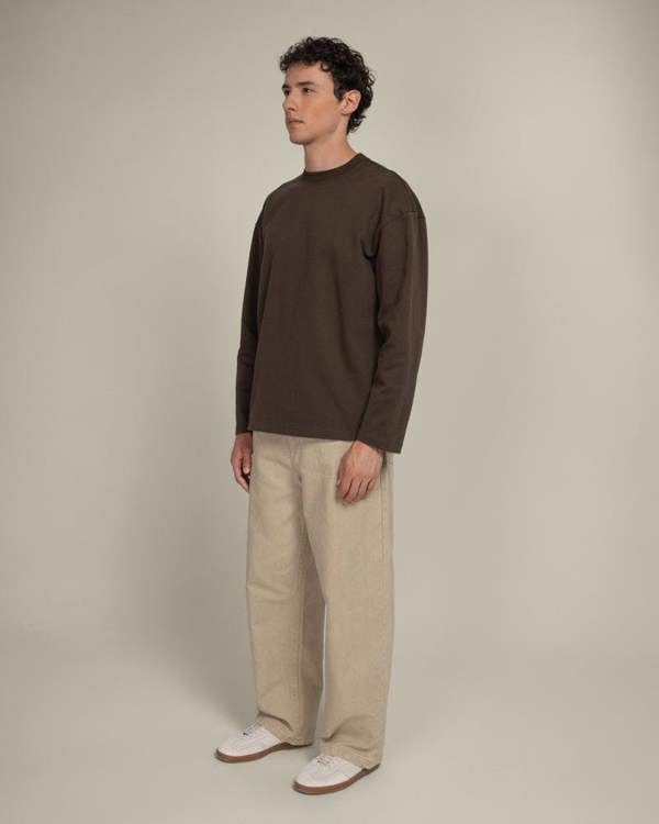 Larsson & Co Praesto - Oversized Stepped Hem Sweatshirt