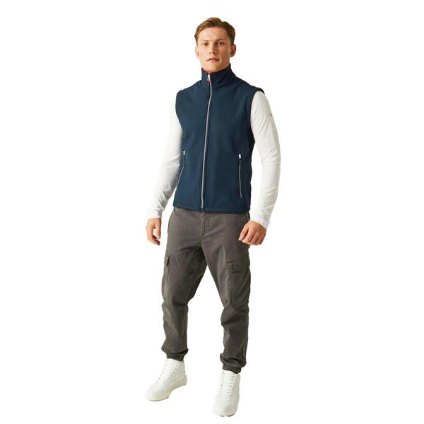 Regatta Mens Ascender Softshell 2 Layer Body Warmer - Navy/Classic Red - 