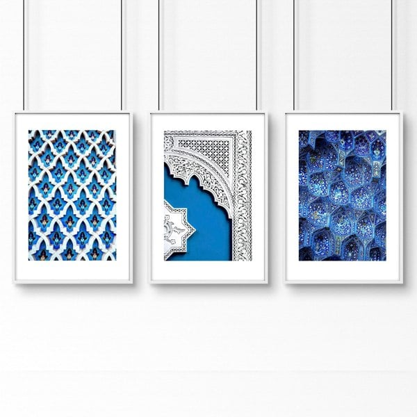 Islamic decor for home | set of 3 bedroom wall art