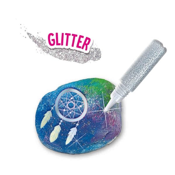 SES Creative Painting galaxy stones