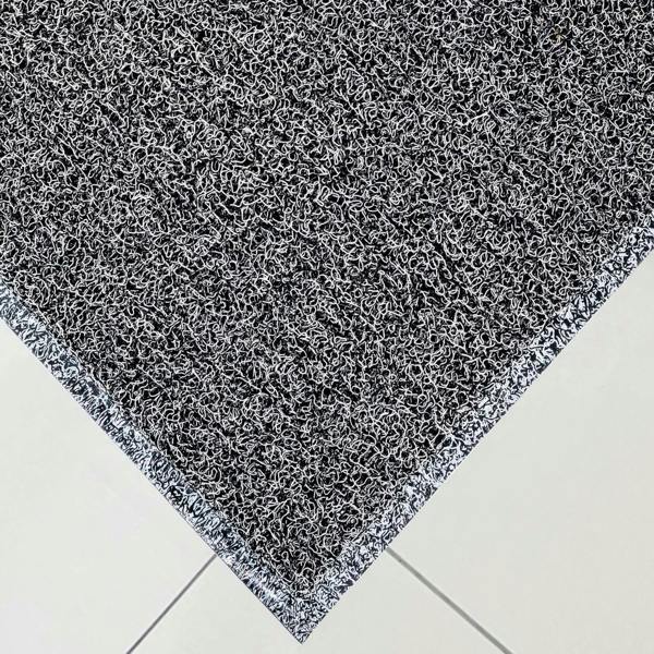 Ultralux Dirt Trapper Door Mat – Heavy Duty Non-Slip Vinyl Indoor/Outdoor Dirt Trapper Entrance Mat – Black & White Coil Mat – Multiple Sizes UTBBW