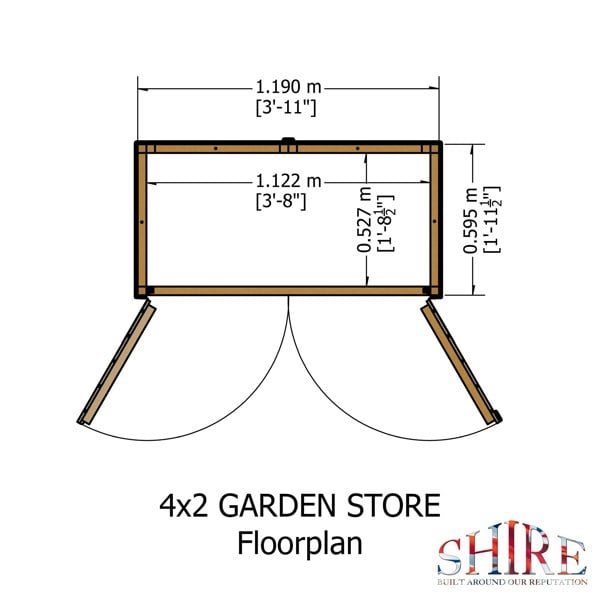Shire Garden Store Shiplap 4x2 - Best Shed