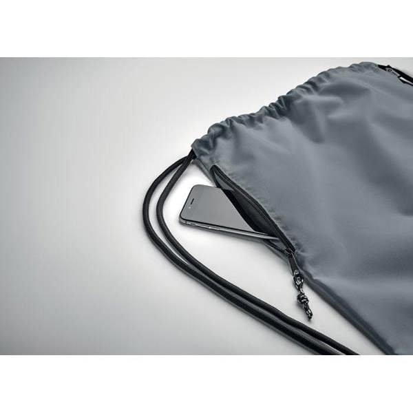 MidOcean Night Large RPET Drawstring Bag - Grey - 