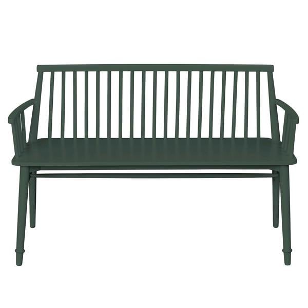 Statement Furniture Queensbury Bench with Back, Wooden Bench Seat
