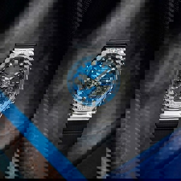 Casio G Shock G-Steel 2100 Series Vapour Blue Dial Watch GBM-2100A-2BER