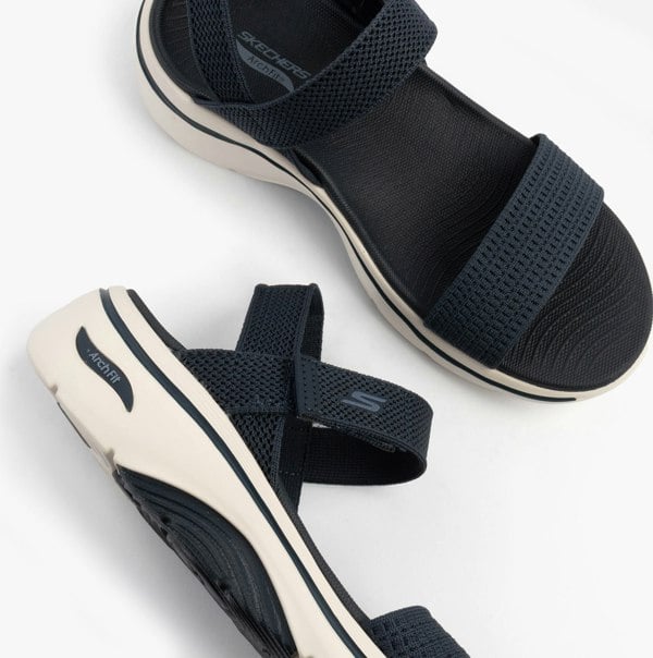 Skechers GO WALK ARCH FIT 2.0 SANDAL - ANNIE Womens Sandals Navy/Grey/Pink