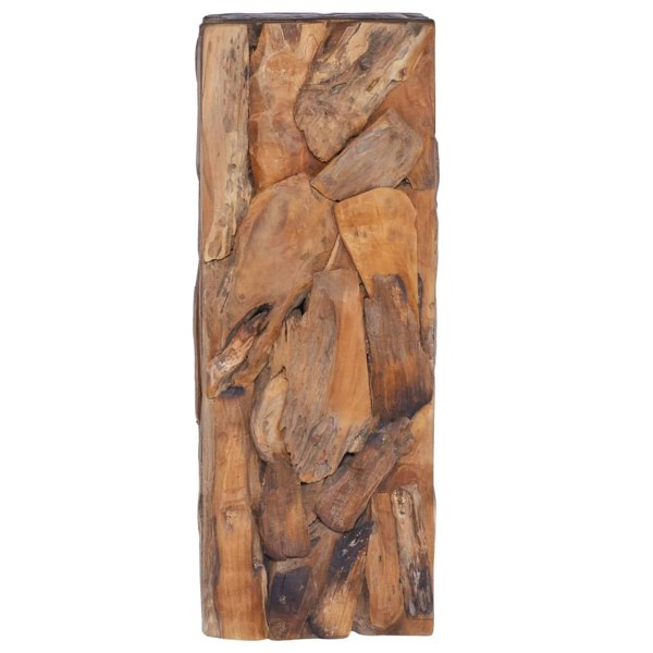 Berkfield Side Table 30x30x80 cm Solid Teak Wood