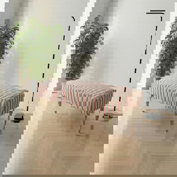 ISTOOLS Painterly Collection Long Footstool – Designer Abstract Upholstered Bench for Modern UK Homes