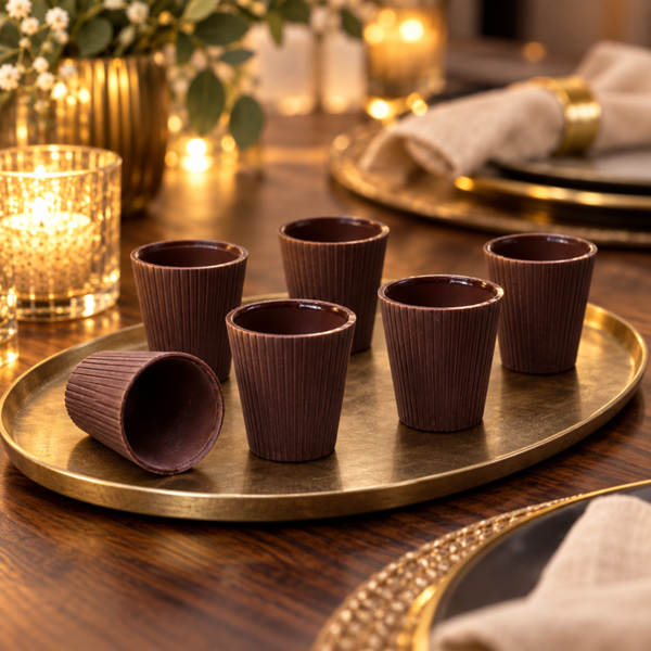 Chocoshot 10 Chocolate Shot Glasses L'chaim Gift Set