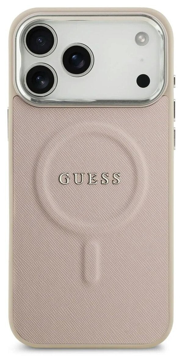 Guess Saffiano Case with MagSafe for iPhone 17 Pro Max 6.9" Pink - GUHMP17LPSAREGSP