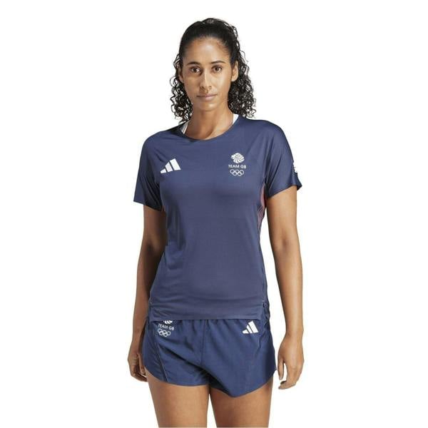 Adidas Womens/Ladies Adizero Team GB T-Shirt - Legend Ink - 