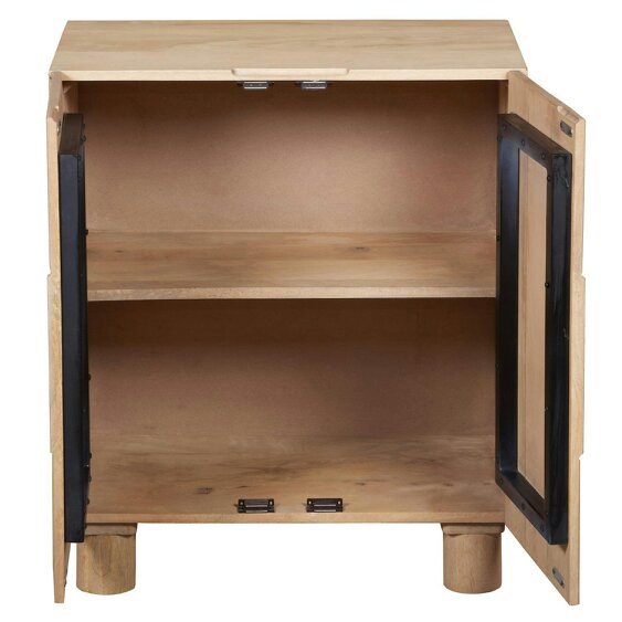 Wyld Haus Buffalo Small Natural Mango Wood 2 Door Cabinet