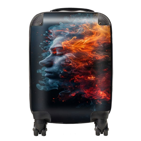 Warren Reed Fiery Mindscape: Portrait In Flames Suitcase