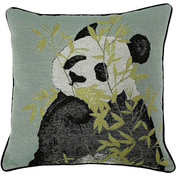 Furn Pandas Cushion Cover - Green